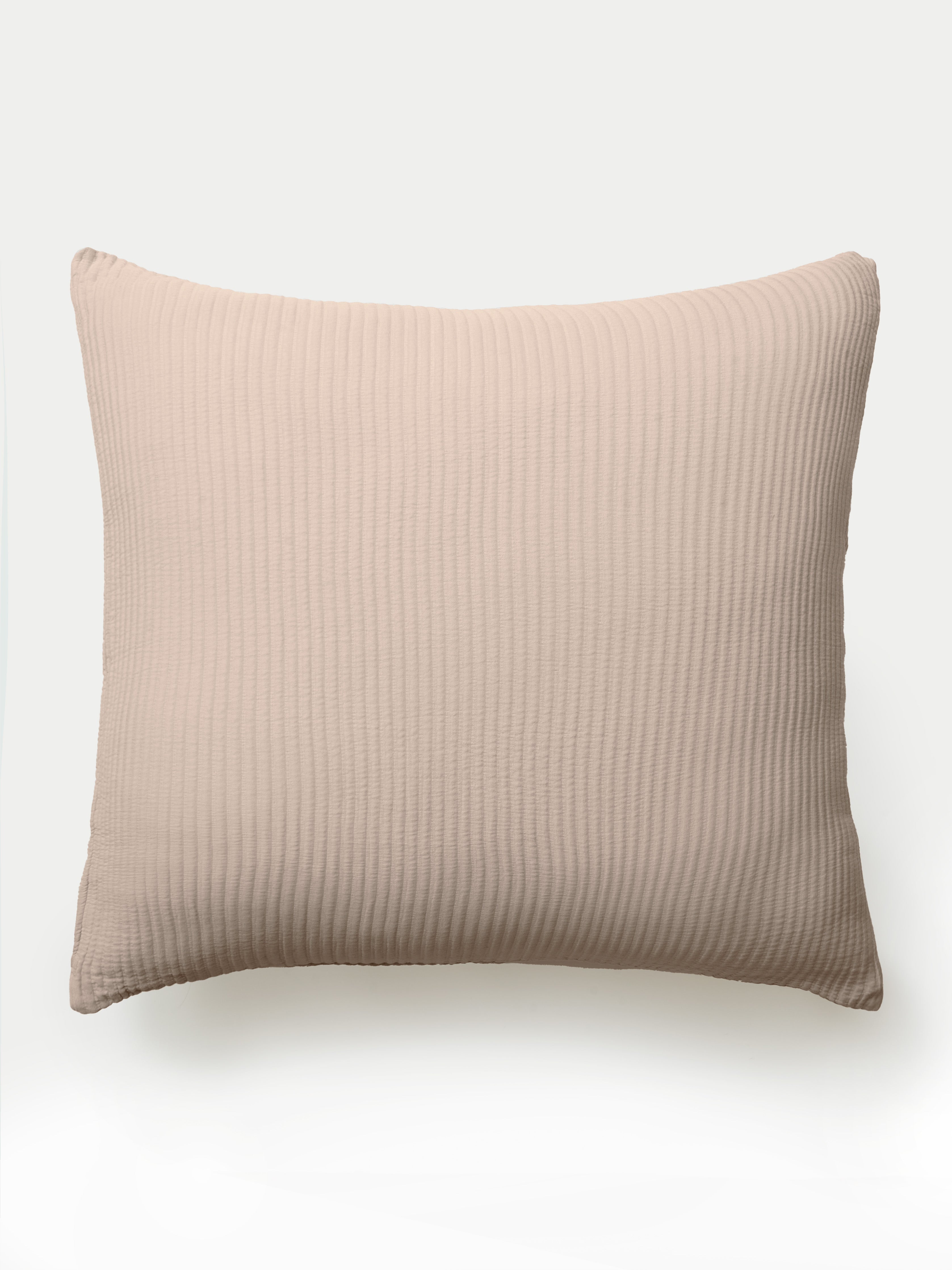 Driftwood euro coverlet sham with white background |Color:Driftwood