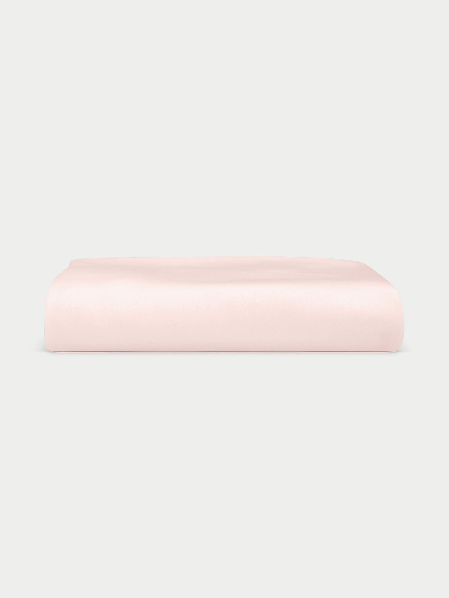 Peony Fitted Sheet neatly folded over White background 