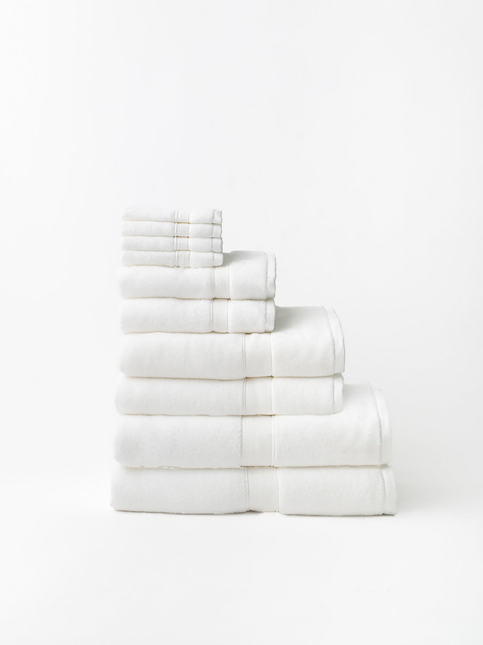 Complete luxe bath bundle folded with white background 
