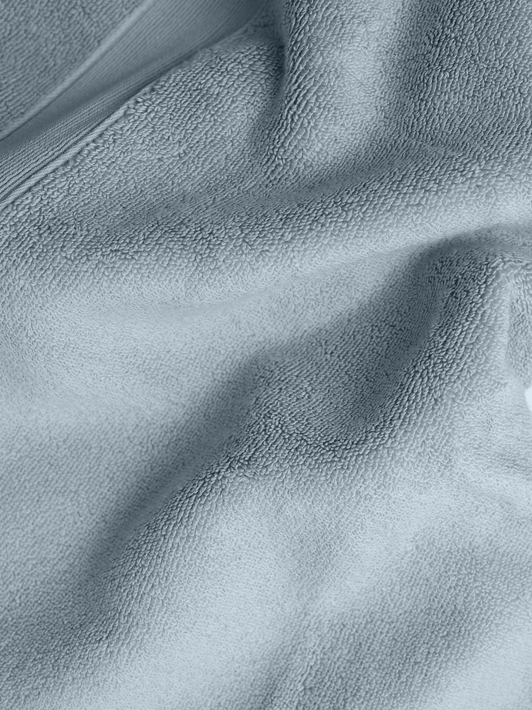 Close up of harbor mist luxe bath fabric 