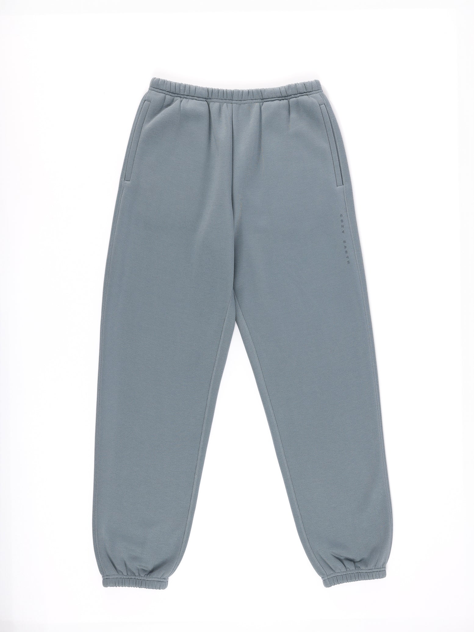 Smokey Blue CityScape Sweat Pant with white background 