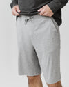 Heather Grey Men's Bamboo Stretch-Knit Pajama Short [Lincoln]