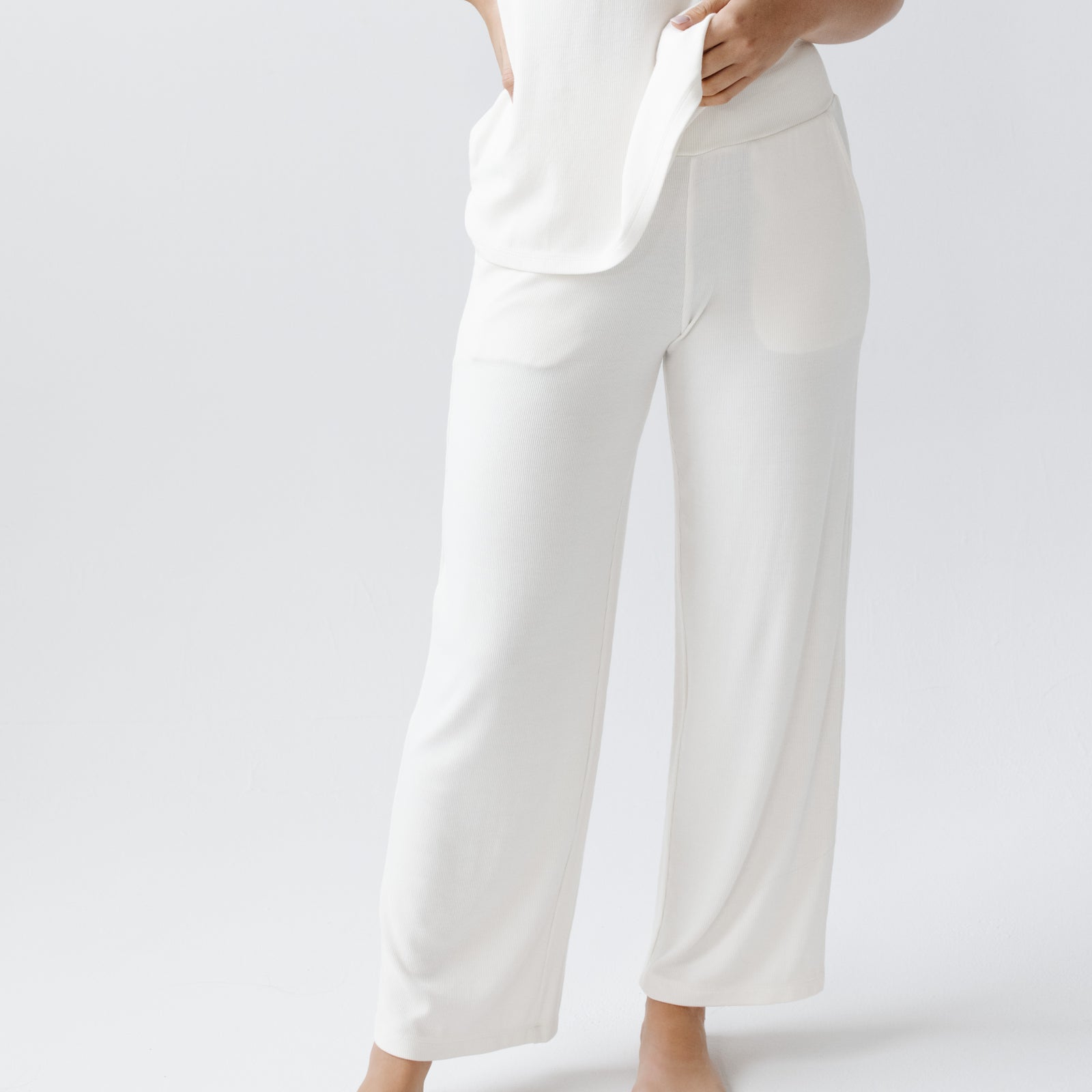 Ivory Women’s Rib Knit Bamboo Lounge Pant