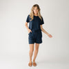 Navy Women’s Ultra-Soft Bamboo Mid Length Short - 6"