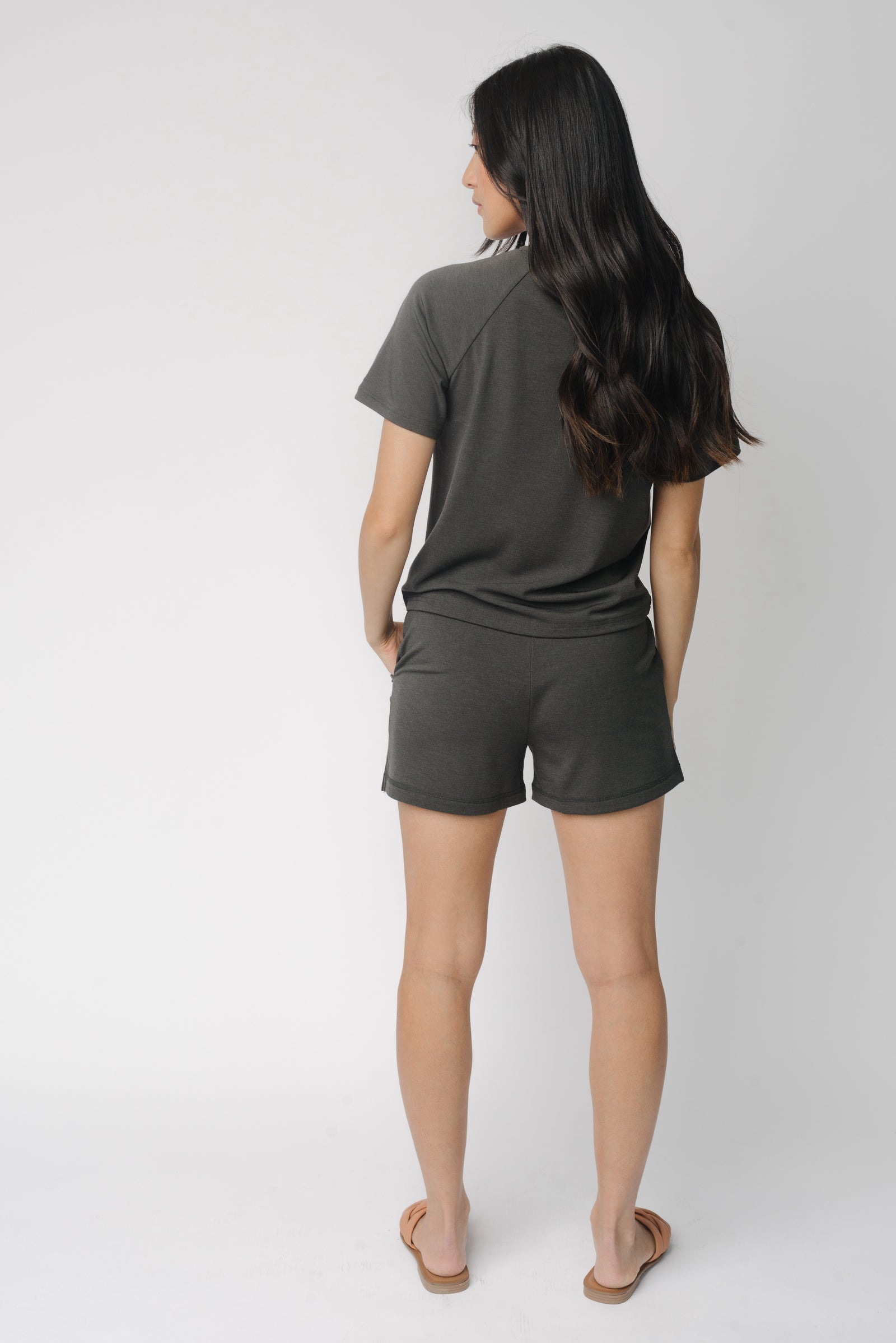 Charcoal Women’s Ultra-Soft Bamboo Short - 3"