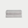 Light Grey Waffle Hand Towel set neatly folded. The photo was taken with a white background. |Color:Light Grey